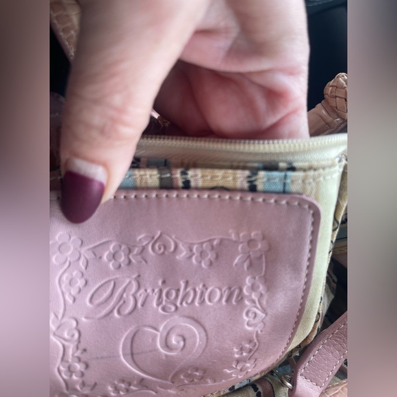 Brighton Leili Dusty Rose Straw Tote EUC - Picture 7 of 13